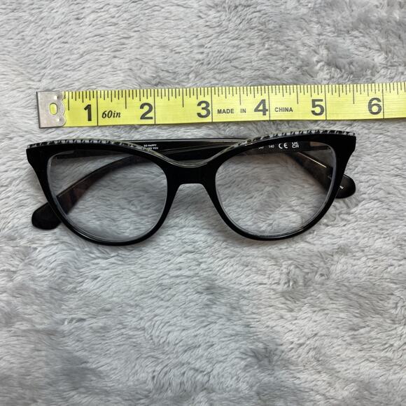Kate Spade Eyeglasses Womens Sandee Tay 140 Black Gray Houndstooth *FRAMES ONLY* - Picture 10 of 12